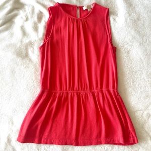 MICHAEL Michael Kors Coral Sleeveless Drop-Waist Top